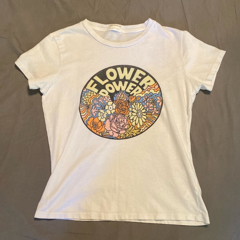 MOTHER The Lil Goodie Flower Power Cotton Graphic Tee 🌼